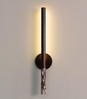 Formation Wall Sconce | Bronze Patina | Calacatta Viola | Lighting Collective