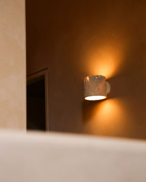 Fossil Coral Tube Wall Sconce