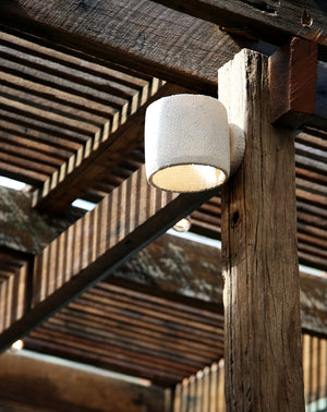 Fossil Coral Tube Wall Sconce