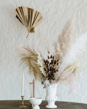 Gingko Brass Leaf Wall Light