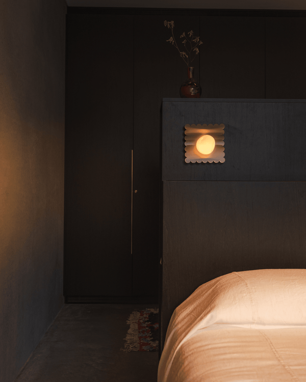 Glass & Stainless Steel Wall Light | Wave
