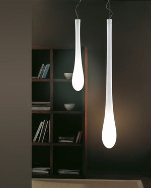 Hand Blown Elongated Italian Pendant - Lighting Collective