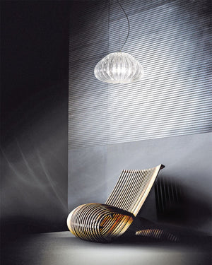 Hand - Blown Italian Crystal Pendant Light | Assorted Colours - Lighting Collective