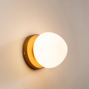 Hand-Blown Orb Wall Light | Opal | Lighting Collective