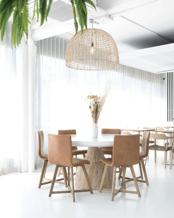 Handmade Abaca Pendant Shade | Lolesa