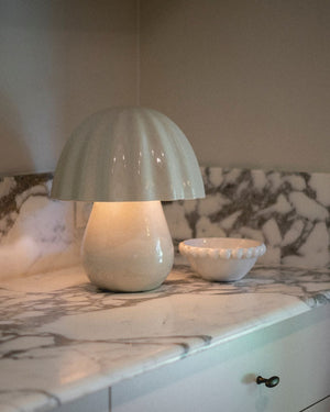 Handmade Ceramic Table Lamp | Styled in a Modern Kitchen