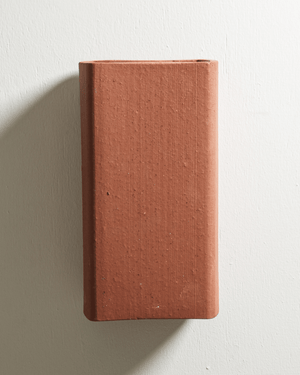 Handmade Rectangular Ceramic Wall Light by Robert Gordon close up front view