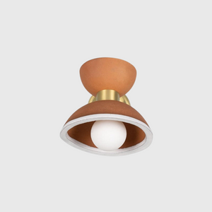 Handmade Terracotta Dome Wall Light | Lighting Collective