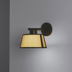 Oriental Minimalist Beige Wall Light Oriental Minimalist Beige Wall Light on a grey wall