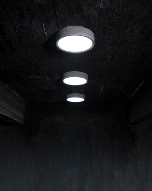 Industrial Concrete Round Ceiling Light | Bentu