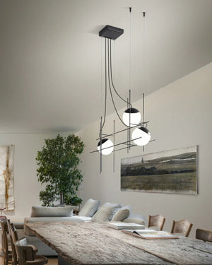 Italian Capped Sphere Linear Pendant - Lighting Collective