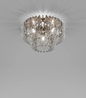 Italian Chain Link Glass Ceiling Light | Small | Lighting Collective