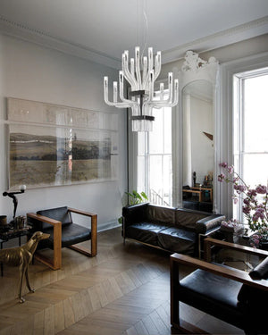 Italian Crystal Rod Pendant | Assorted Sizes - Lighting Collective