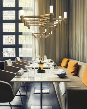 Italian Made Ten Light Crown Pendant | Crown-Lighting Collective