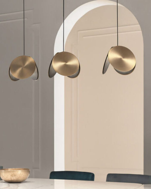 Abstract Disc Metal Pendant Light