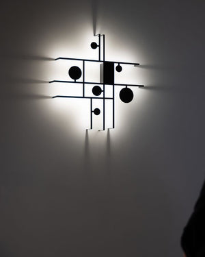 Abstract Indirect Wall Light | Black