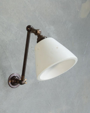 Adjustable Arm Concrete Wall Light | Bone White | Lighting Collective