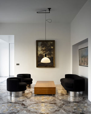 Adjustable Arm Pendant Light | Albini | Black & White