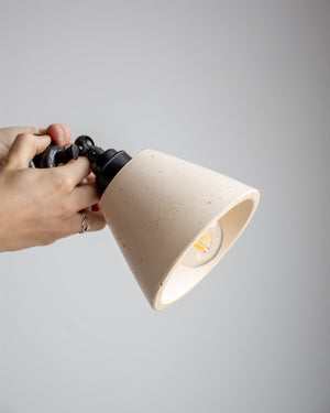 Adjustable Concrete Cone Wall Light | Sand | Lighting Collective