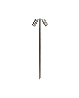 Adjustable Double Head Spike Light | Stainless Steel | Lighting Collective