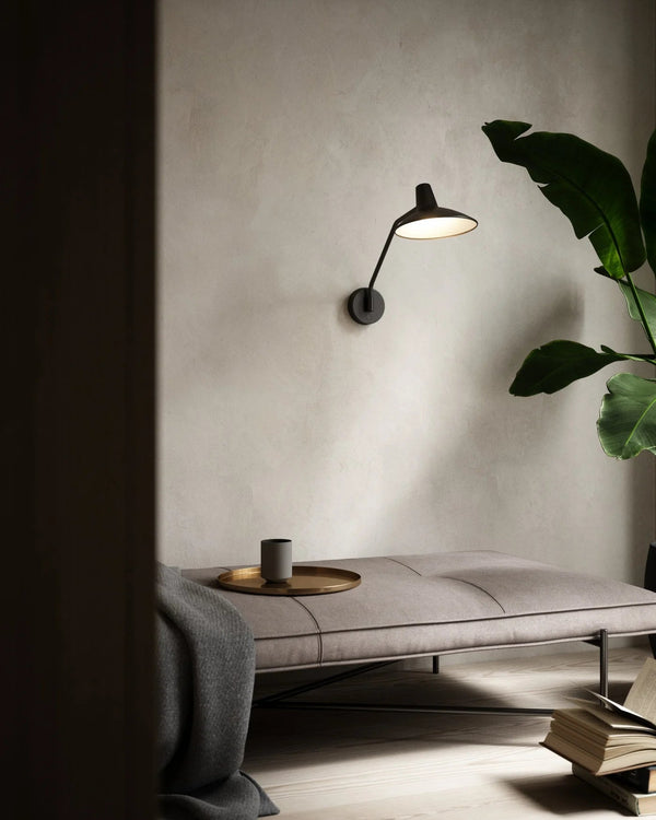 Adjustable Industrial Black Wall Light