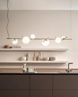 Adjustable Rod Orb Linear Pendant | Lighting Collective