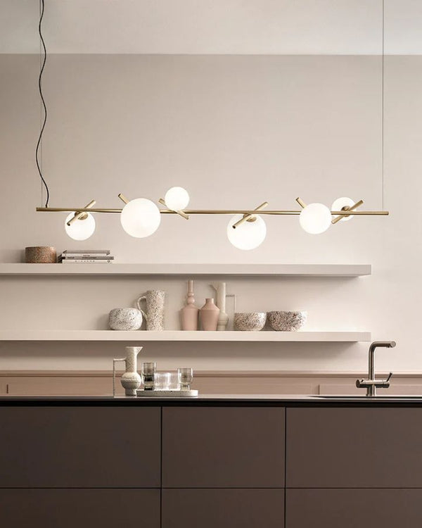 Adjustable Rod Orb Linear Pendant