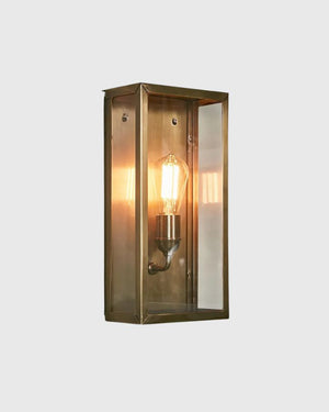 Antique Brass Encased Wall Light | Lighting Collective