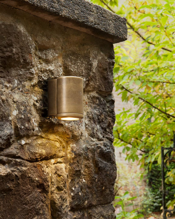Antique Brass One Way Cylinder Wall light