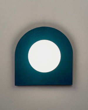 Arched Ceramic Wall Light | Sunrise | Moonrise | Blue Green