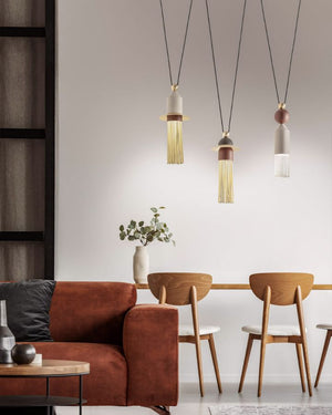 Art Deco Abstract Small Pendant Cluster | 3 Light | Mixed Warm