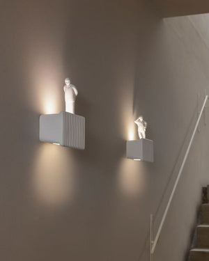 Art Series | Man Figure Wall Light | Standing & Leaning