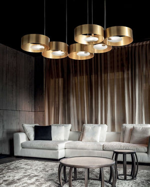Artistic Gold Linear Pendant