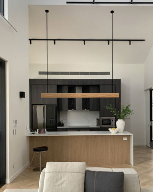 Australian Beam Timber Linear Pendant | White Oak