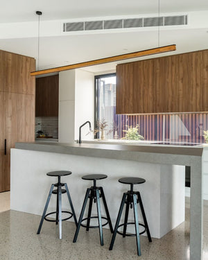 Australian Dual Shine Timber Linear | White Oak | Black