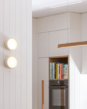 Australian Rippled Ceramic Sconce | Gloss White
