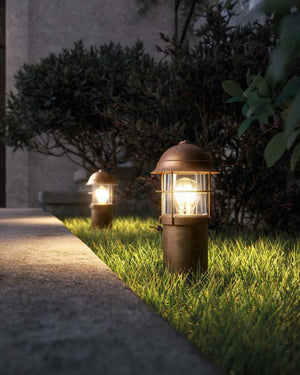 Capped Brass & Copper Bollard