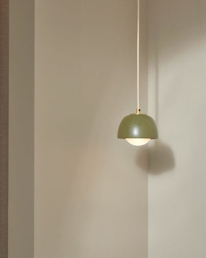 Ceramic Bowl Suspended Pendant | Sage & Brass | SALE | Lighting Collective