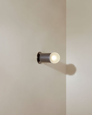 Ceramic Cylindrical Wall Light | Terra | Lead | Black | Lighting Collective