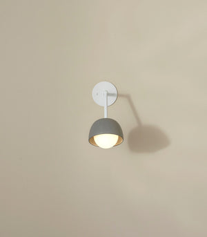 Ceramic Long Extended Wall Light | Terra | Fog | White | Lighting Collective