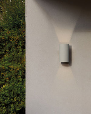 Coastal Concrete Modern Up Down Wall Light | Lighting Collective