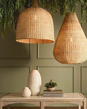 Coastal Rattan Pendant Light