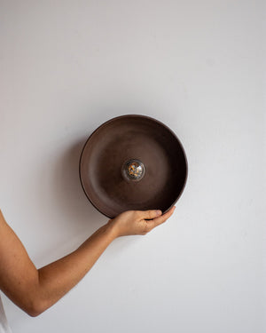 Concrete Bowl Wall Sconce | Cocoa | Bronze | Lighting Collective