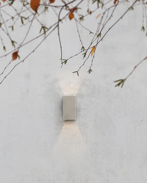 Concrete Cubic Modern Industrial Twin Wall Light | Lighting Collective