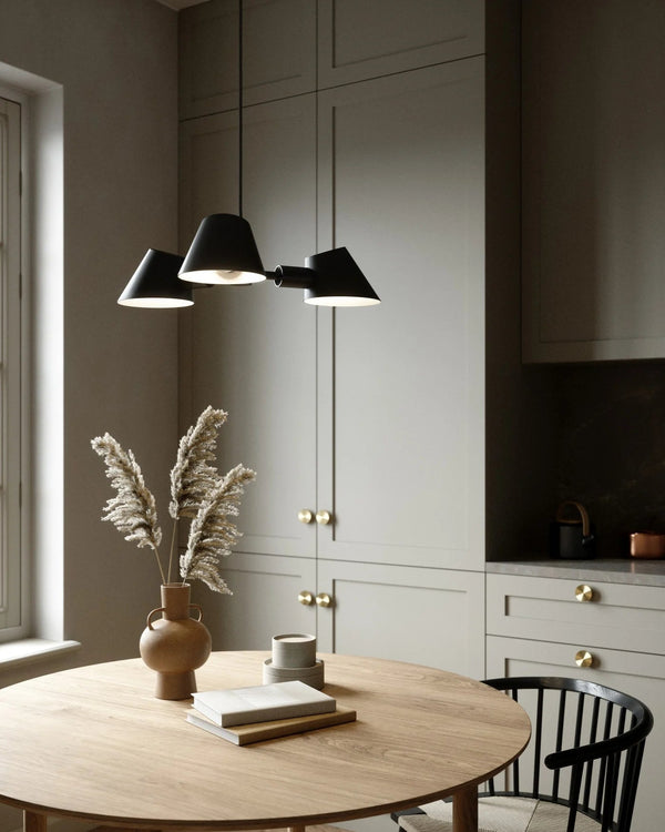 Contemporary Danish 3-Spot Pendant Light