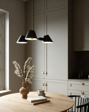 Contemporary Danish 3-Spot Pendant Light