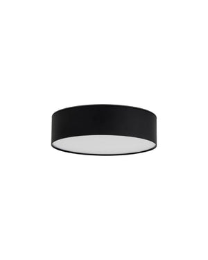 Contemporary Drum Ceiling Light | Small Black | Lighting Collective