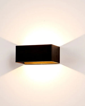 Contemporary Rectangle Wall Mount | Black | Lighting Collective