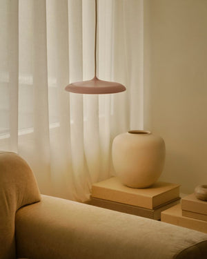 Contemporary Round Disc Pendant Light