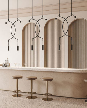 Contemporary Sculptural Single Pendant Light